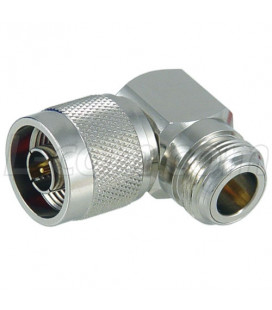 Coaxial Adapter, Compact Type N-Male / Female Right Angle