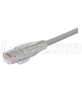 Economy Category 6 Patch Cable, RJ45 / RJ45, Gray 25.0 ft