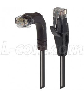 CAT5e 90º Cable, Straight/Right Angle Down, 2 mts