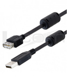 LSZH USB cable with Ferrites Type A male to Type A Female 0.3M