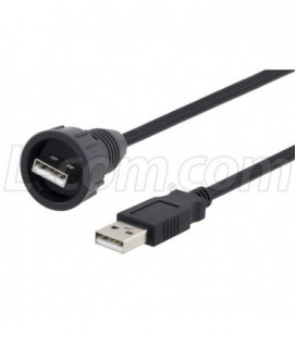 Waterproof USB Type A/A Cable Assembly 3M