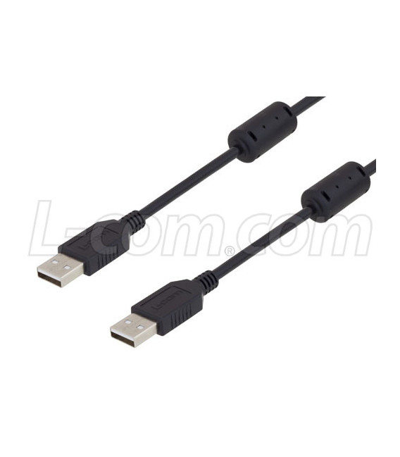 USB 2.0 cables A-A male w/ferrites 2M