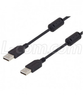 USB 2.0 cables A-A male w/ferrites 5M