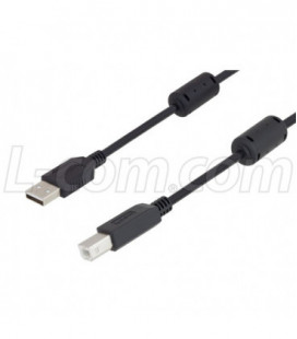 USB 2.0 cables A-B male w/ferrites 2M