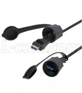 Industrial USB 3.0 A/A male cable 2M