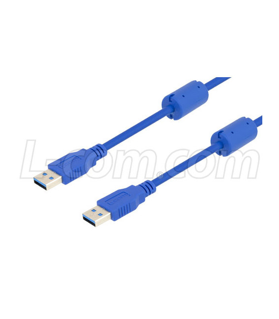 USB 3.0 cable A-A male w/ferrites 0.5M