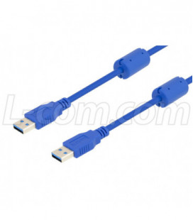 USB 3.0 cable A-A male w/ferrites 0.5M