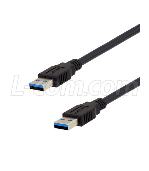 USB 3.0 High Flex Type A to A male 0.3M