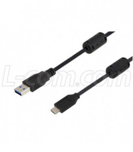 USB 3.0 Cables Type A male to Type C male w/ferrites 0.5M