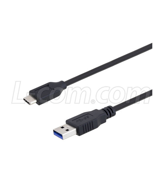 USB 3.0 High Flex Type A male to Type C male Cable 0.75M