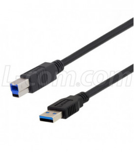 USB 3.0 High Flex Type A male to Type B male 0.5M