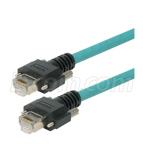 Category 5e GigE Double Shielded High Flex Ethernet Cable, GigE / GigE, 2M