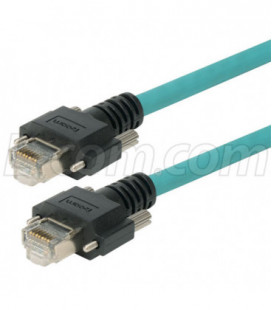 Category 5e GigE Double Shielded High Flex Ethernet Cable, GigE / GigE, 2M