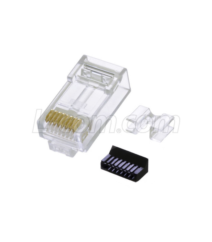 Shielded Modular Plug, RJ45 (8x8), Single