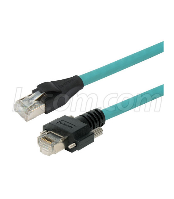 Category 6a GigE Double Shielded High Flex Ethernet Cable, GigE / RJ45, 3M