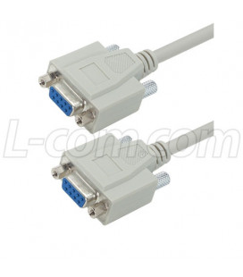 Null Modem Standard Cable, DB9 h /h, 1.8 mtrs