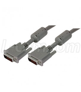 Premium DVI-D Dual Link DVI Cable Male / Male w/ Ferrites, 5.0 ft