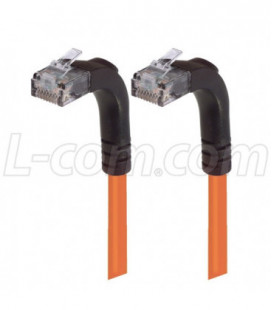Category 5E Right Angle Patch Cable, Right Angle Up/Right Angle Up, Orange 15.0 ft
