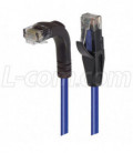 Category 5E Right Angle Patch Cable, Straight/Right Angle Down, Blue 3.0 ft