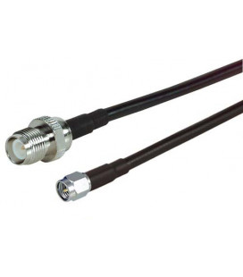 Cable CA-195 de 30cms con conectores RPTNC Jack y SMA Macho