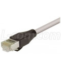 Cat5e RJ45 Ethernet Cable -Shielded 26 AWG PVC Jacket - Gray, 15.0 ft