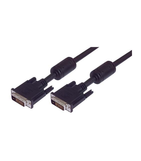 DVI-D Dual Link LSZH Cable Male/Male w/ Ferrites, 15.0 ft