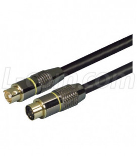 Assembled S-Video Cable, Male / Female, 10.0 ft