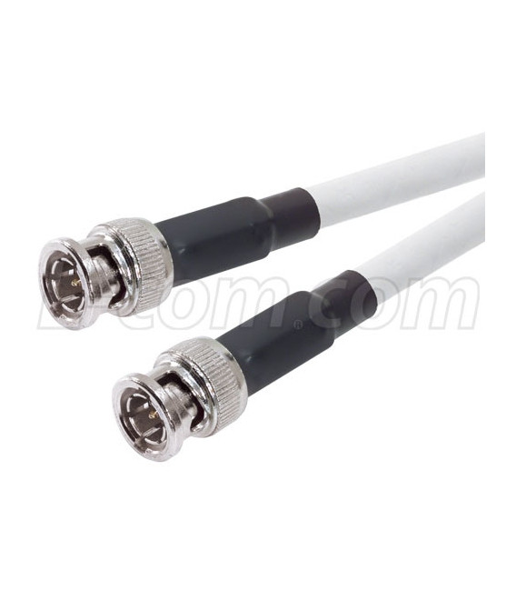 RG6 Plenum Coaxial Cable BNC Male/Male, 1.5 ft