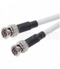 RG6 Plenum Coaxial Cable BNC Male/Male, 1.0 ft
