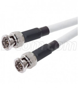 RG6 Plenum Coaxial Cable BNC Male/Male, 15.0 ft