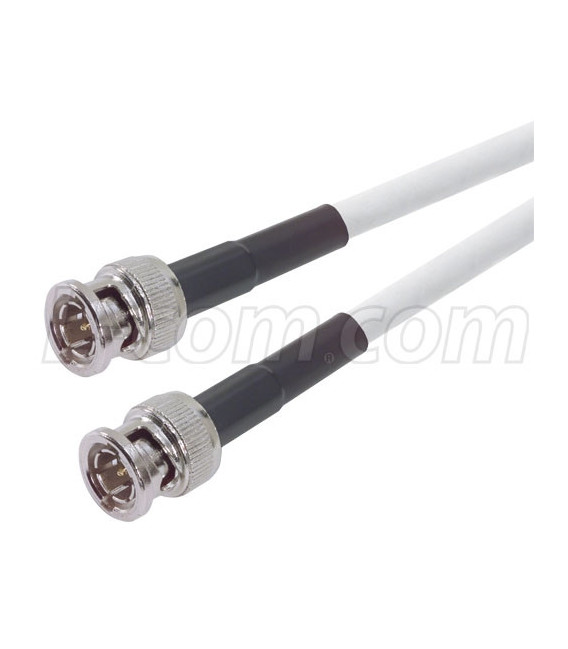 RG59 Plenum Coaxial Cable BNC Male/Male, 15.0 ft