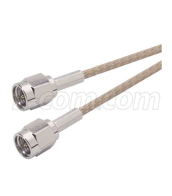 RG316 Coaxial Cable, SMA Male / Male, 3.0 ft