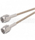 RG316 Coaxial Cable, SMA Male / Male, 2.5 ft