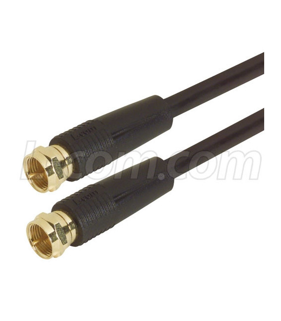 RG59B Coaxial Cable, F Male / Male, 1.0ft