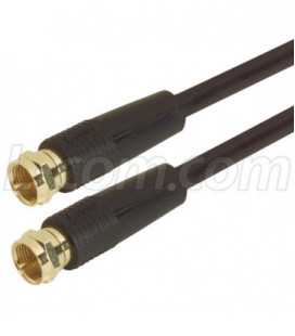 RG59B Coaxial Cable, F Male / Male, 1.0ft