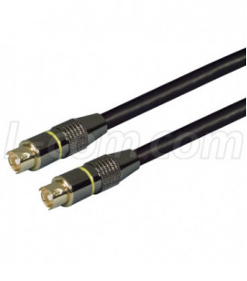 Assembled S-Video Cable, Male / Male, 3.0 ft