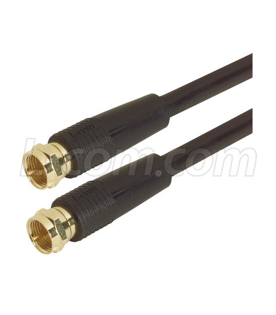 RG6 Coaxial Cable, F Male / Male, 9.0 ft