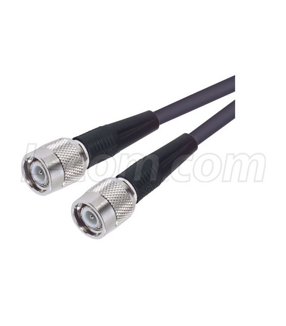 RG58C Coaxial Cable, TNC Male / TNC Male, 1.0 ft