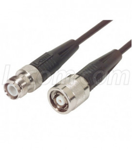RG58 Coaxial Cable Reverse Polarized TNC M-F 25.0 ft
