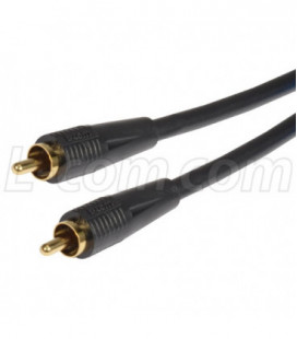 RG59A Coaxial Cable, RCA Male / Male, 12.0 ft