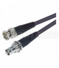RG59A Coaxial Cable, BNC Male / Female Bulkhead, 3.0 ft