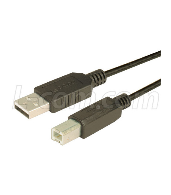 Economy USB Cable, Type A - B, 0.5 Meters