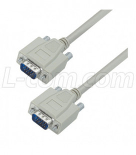Deluxe Molded HD15 Cable, HD15 Male / Male, 1ft