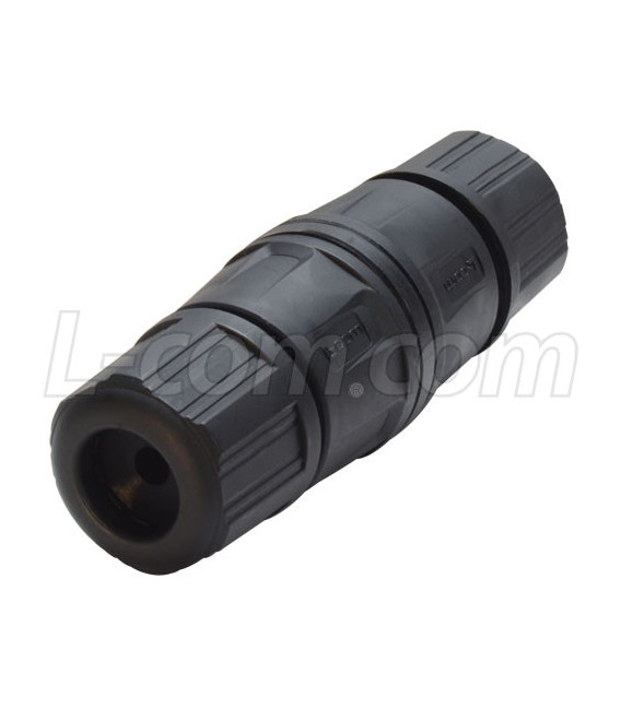 IP68 RJ45 Category 6a Rated Feed-Through Coupler - Two Way Type