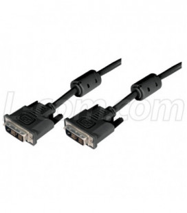 Deluxe DVI-D Single Link DVI Cable Male/Male w/Ferrites, 5.0 ft