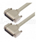 Deluxe Molded D-Sub Cable, HD44 Male / Male, 50.0 ft