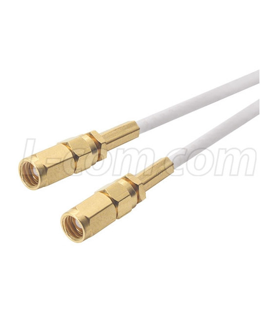 RG188 Coaxial Cable, SMC Plug / Plug, 3.0 ft