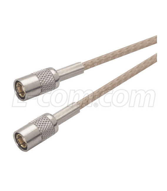 RG316 Coaxial Cable, SMB Plug / Plug, 2.5 ft