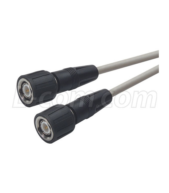 RG58 ThinNet Coaxial Cable, BNC Male / Male, 25.0 ft