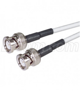 RG58 ThinNet Plenum Coaxial Cable, BNC Male / Male, 5.0 ft